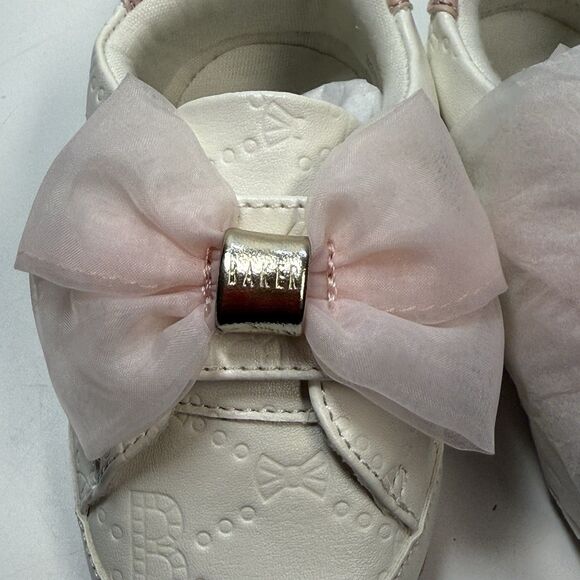 Baker By Ted Baker Bow Slip On Baby Bootie Shoes Sz 6-12 Months New - Picture 2 of 7